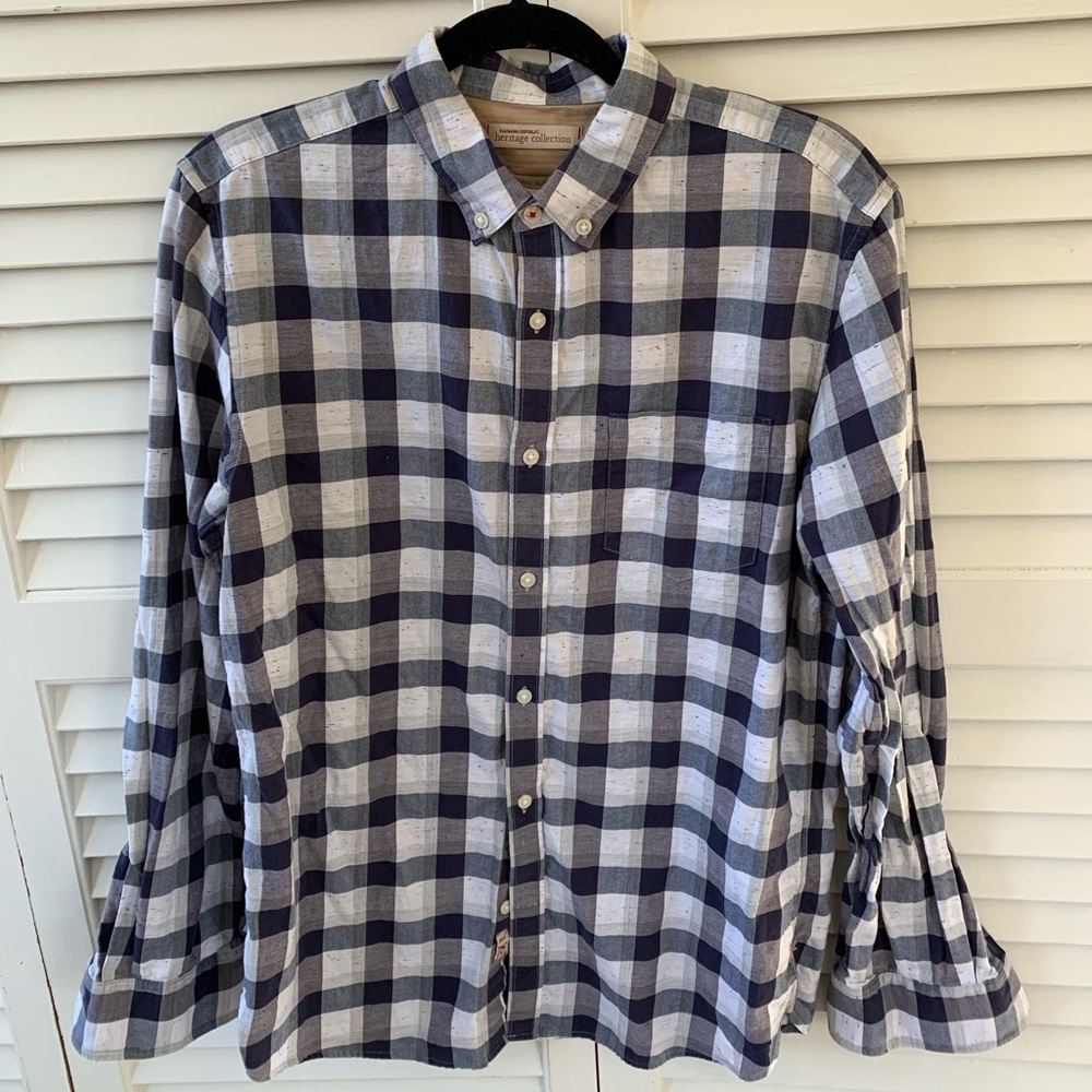 Men’s Heritage Blue and White Button Down